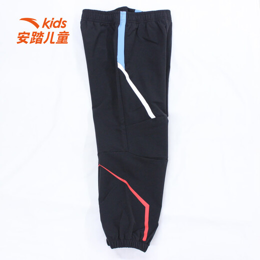 ANTA Children's Pants Boys' Wear 2026 Spring New Ultraman Cycling Series Woven Sports Pants Basic Black-1 130 cm