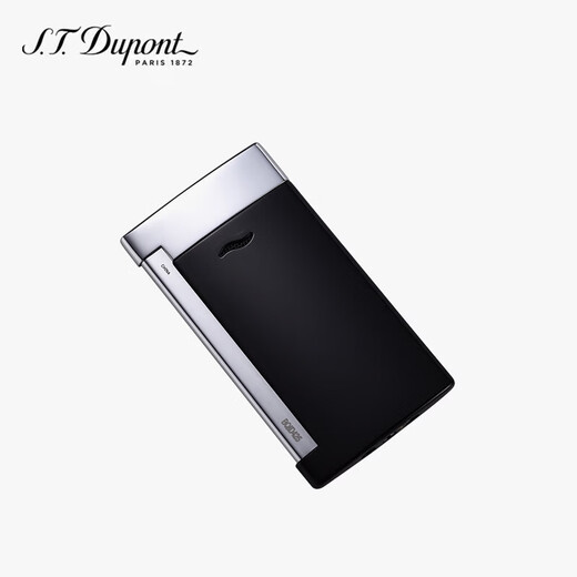 Dupont French Dupont lighter SLIM7 slim torch windproof bright black 27700 high-end gift for men
