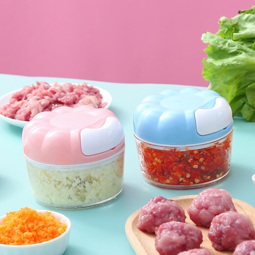 Tuojin imported quality mini manual garlic mince from Japan, garlic beater, garlic stirrer, kitchen tool garlic mincer, pink, 1 pack