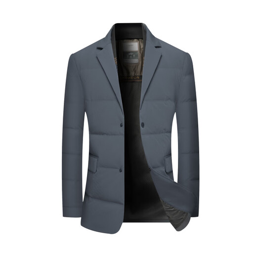 LiLang Shopping Mall's same style men's high-end goose down jacket suit men's new thickened warm casual suit jacket winter black M 170