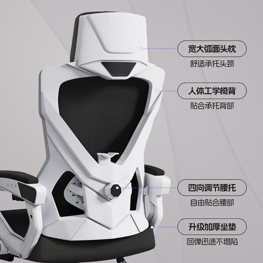 Fantasy Ergonomic Computer Chair, Comfortable Sedentary Reclining Gaming Chair, Office Seat, Home Swivel Backrest Recliner, Basic Model, Quality Assurance, Preferred Materials, Slide Armrests, Footrests