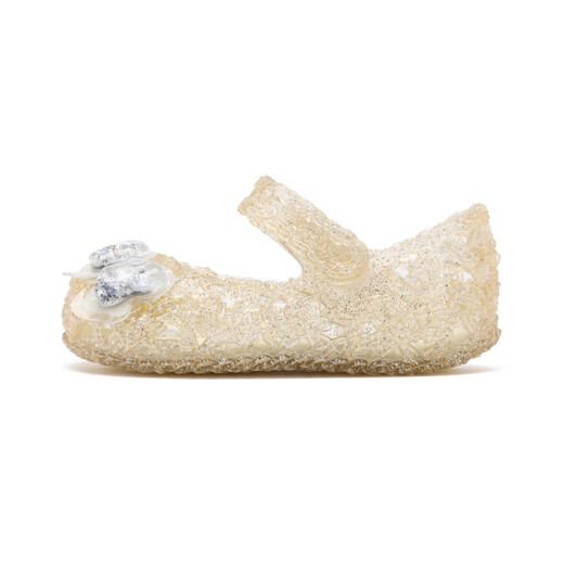 SATCHI jelly shoes sweet hollow waterproof low-top children's sandals for small and medium-sized children gold 23