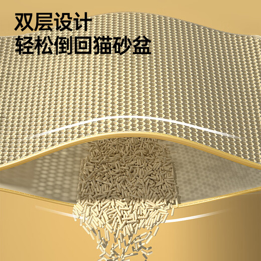 HELLOJOY超大号猫砂盆垫防溅防带出加厚双层滤砂控砂垫耐磨耐抓EVA防滑垫