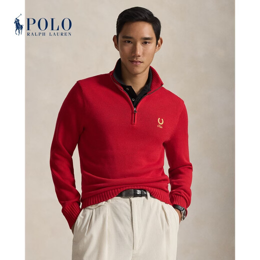 Polo Ralph Lauren Men's 26 Years Early Spring Cotton Sweater RL100608 600-Red M