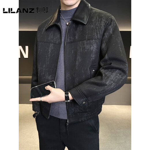 LILANZ Официальная мужская куртка с лацканами, зимняя мужская новинка 2025 года, модная повседневная универсальная куртка для руководителей, утепленная белая утиная пуховая серая модель - флагманская модель 3XL