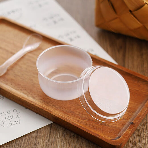 Tuojin double skin milk powder special cup fat caramel pudding cup yogurt bottle with lid 130ml jelly cup dessert creation 130ml 20 pieces