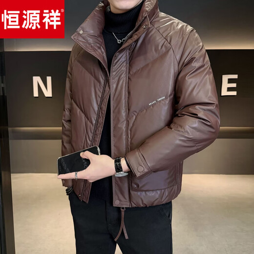 Hengyuanxiang Down Jacket Winter Thickened 2026 New Short Fashionable High-Level Casual Jacket Black XL