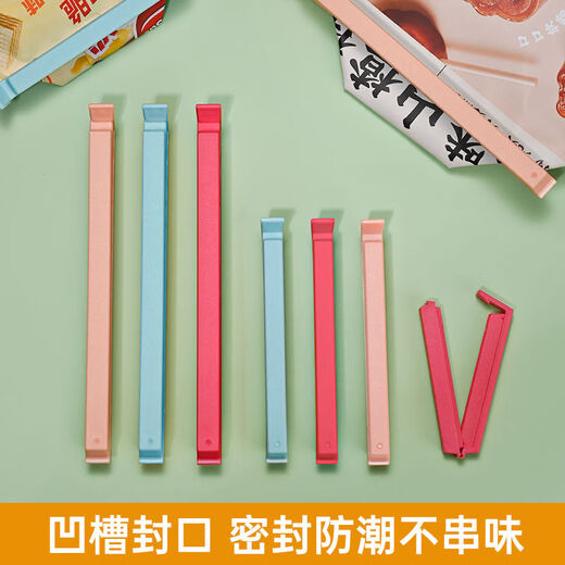 Wing Magic Sealing Clip for bag sealing and preservation of kitchen tea sealing clips, medium size, 36 pieces, mixed colors