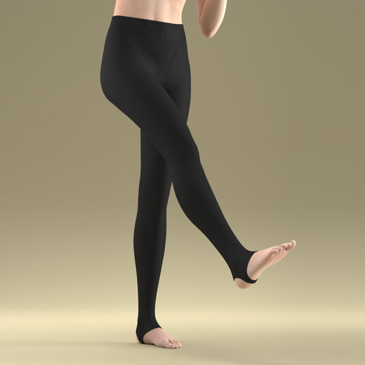 LOVEBOX Autumn New Product Foot Stepping Pantyhose Women's Spring and Autumn Slim Leg Socks Micro-pressure Shaping Pressure Socks Black Slimming Black