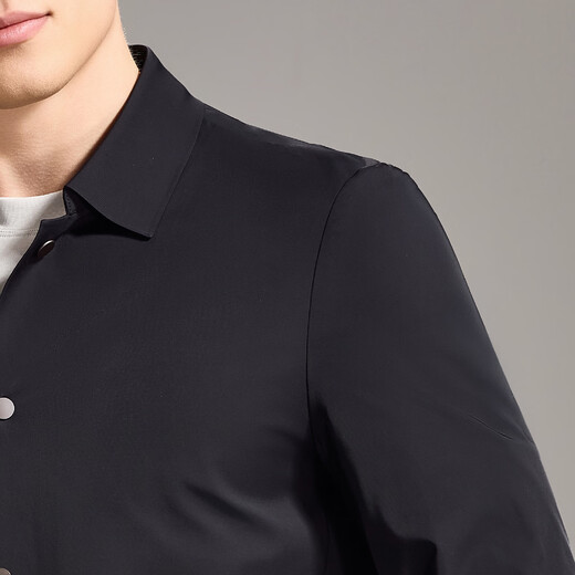 Antonio three-proof black technology high elasticity easy care soft shell jacket crisp and stylish men's cardigan single windbreaker jacket