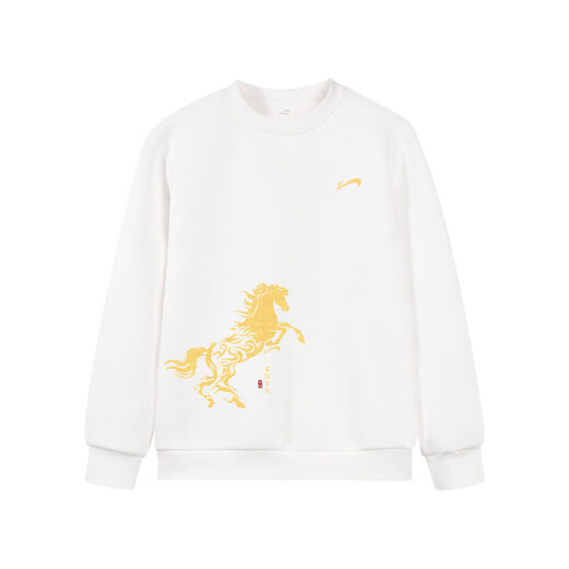 Guirenniao children's clothing for boys and girls, spring and autumn styles, cool and handsome spring clothes for middle and large children, children's 2026 new year of the horse, new year's tops, white 130