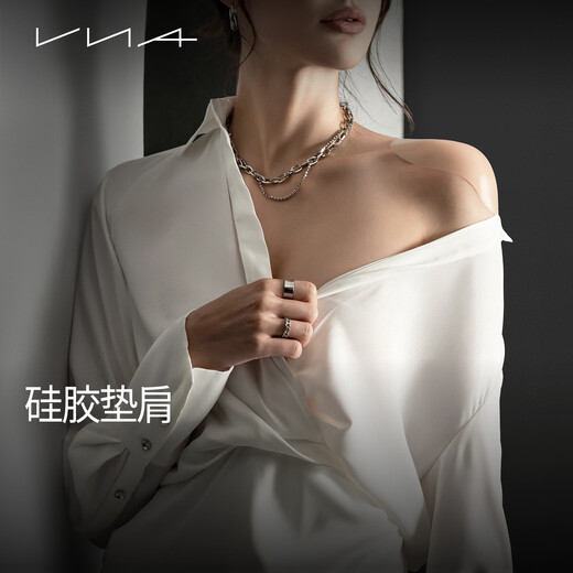 VNA Fensidina silicone shoulder pad shoulder pad artifact invisible transparent fake shoulder pad beautiful shoulder anti-slip right-angle shoulder patch transparent L