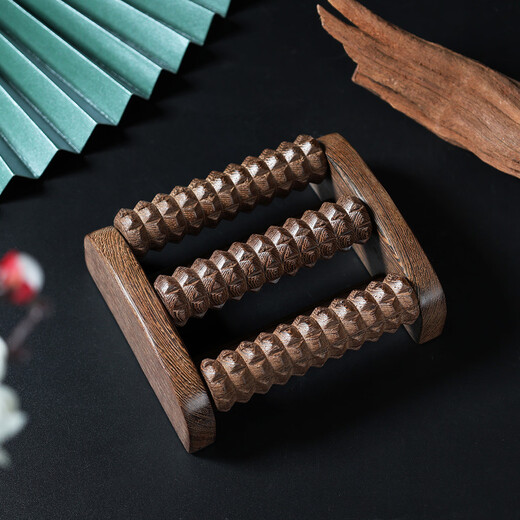 Fantasy Chicken Wing Wood Hand Massager Desktop Roller Arm Rolling Massage Household Massage Point Rubbing Foot Rows Foot Rows (10 Rows)