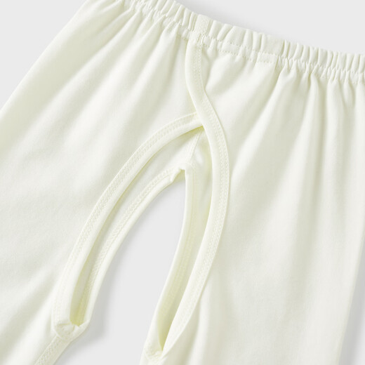 Tongtai (TONGTAI) baby crotchless pants spring and autumn pure cotton men's and women's baby clothes children's pants home pajamas bottoming trousers off-white 73