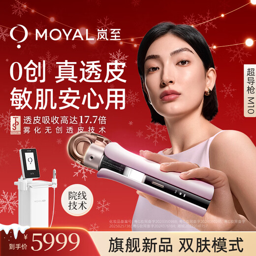 Lanzhi M10 atomized superconducting gun household water light introduction device, eye and face anti-aging beauty device, facial introduction device to replenish moisture, birthday gift for girlfriend on Valentine's Day