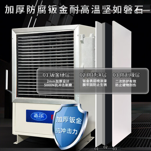 Zhier explosion-proof electric heater, industrial high-power heater, paint room, chemical industry, hot air stove, furniture factory, drying heater and other flammable and explosive environments, suitable for BDNQ-30EX/5L