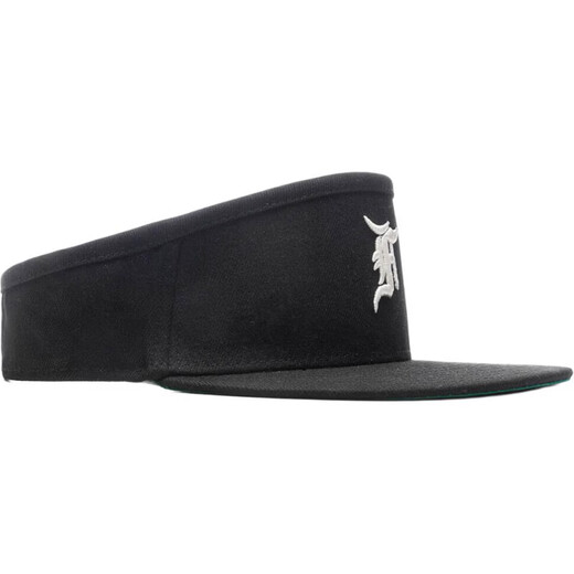 NEW ERA Fashionable Embroidered Brand Logo Wool Sun Protection Hat Unisex Couple Style Black Default One Size 73/8