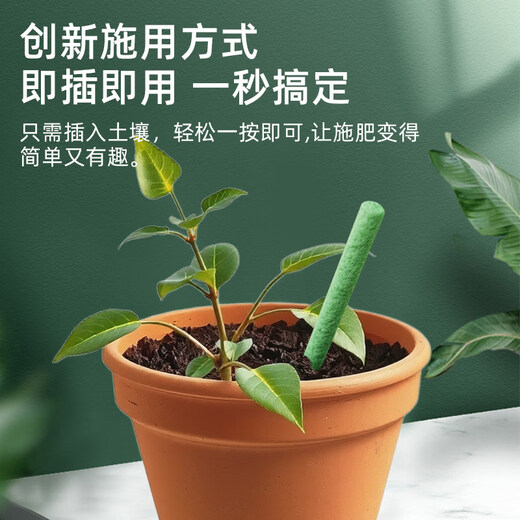 Guoguang Shiqi plant nutrition bar flower fertilizer slow-release fertilizer for household potted flowers nitrogen, phosphorus and potassium compound succulent fertilizer nutrition bar 1 box + bicloprid