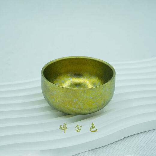 Pupan titanium cup double-layer water cup high-end small tea cup pure titanium master tea cup master cup tea set outdoor travel water cup single rich gold 99.9% pure titanium