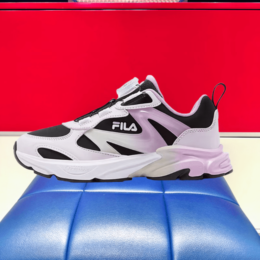 FILA official flagship space capsule children's shoes running shoes 25-year winter style men's and women's knob sports shoes K55B5421 BS 35