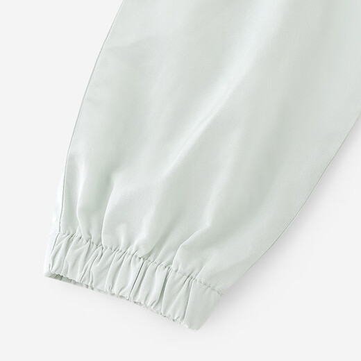 YEEHOO Haute Couture Series Baby Jumpsuit Baby Hooded Long-Sleeved Harness Spring and Summer Knitted Zipper Romper New Light Green 80cm