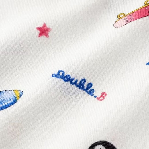 MIKIHOUSE children's T-shirt Mikihouse double bee pure veil processing full coverage pattern long-sleeved T-shirt Japan direct mail White(01) 130