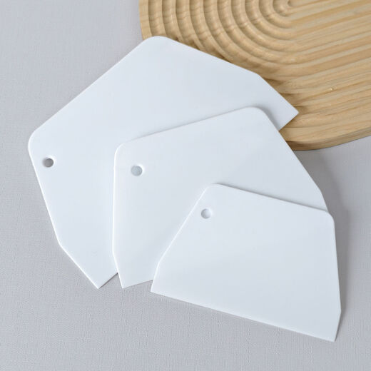 Fantasy Scraper Gourmet Baking Scraper Transparent Scraper Large Putty Scraper Wallpaper Sticker Tool White Scraper Package 3 pieces in total Thickened and durable