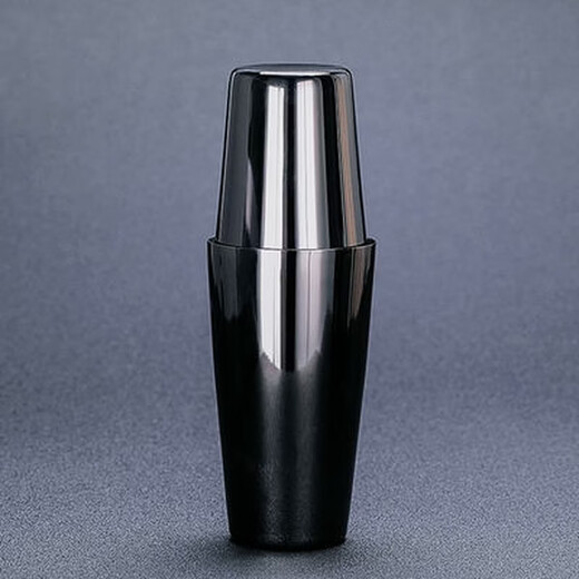 Fantasy wine set Boston shaker mirror light mixer bar two-stage shaker single bottom black plated