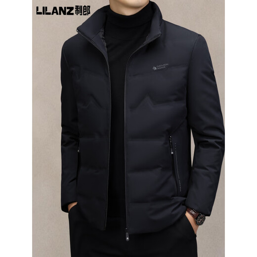 利郎商场同款男士轻薄羽绒服男立领商务休闲保暖鸭绒外套中男装90白鸭 卡其色 M 170 建议体重100-125斤