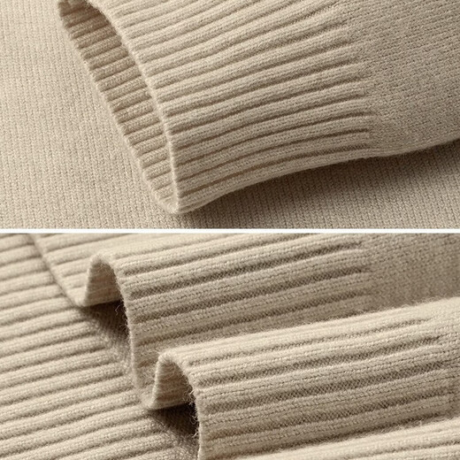 Shanshan (FIRS) 410G heavyweight thickened autumn and winter men's sweater machine washable warm and supple double-layer collar casual sweater top