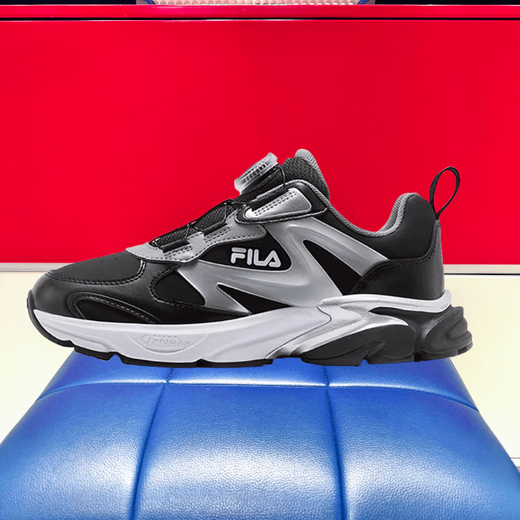 FILA official flagship space capsule children's shoes running shoes 25-year winter style men's and women's knob sports shoes K55B5421 BS 35