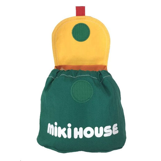 MIKIHOUSE children's accessories logo baby backpack for children, baby bags, direct mail from Japan Indigo Blue (33) F(W19 H16 D9cm)