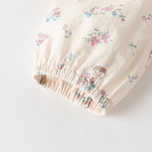 DAVE&BELLA girls' shirts pure cotton baby girl's baby shirts 2026 spring new fashion style children's tops children's clothes little hedgehog print ready stock 80 cm (recommended height 73-80cm)