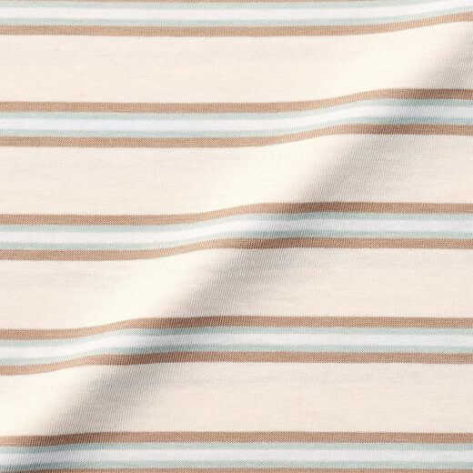 MUJI baby Tianzhu weaving round neck long-sleeved T-shirt bottoming shirt children's clothing spring 26 primary color pattern 90 /52A