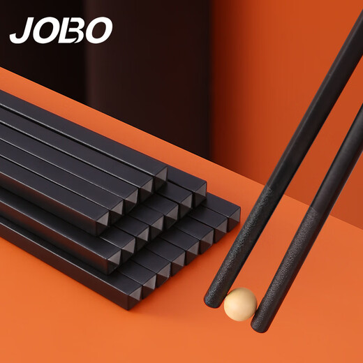 JOBO commercial alloy chopsticks 10 pairs black 27cm high temperature resistant non-slip chopsticks commercial hotel canteen catering