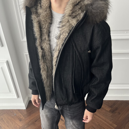 CATSSTAC Chaqueta Six Pointed Constellation Mountain Eagle (versión vaquera) Negro M