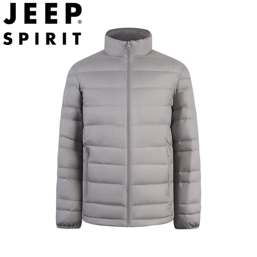 JEEP SPIRIT Джип-пуховик, мужской осенне-зимний тонкий воротник-стойка, утолщенная теплая и универсальная куртка темно-синего цвета 3XL