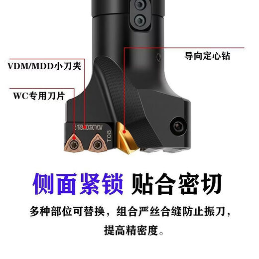 NAOISKEY VMD large diameter violent drill bit with centering U drill deep hole drill VMD large diameter adjustable U drill deep hole drill adjustable diameter (60-65)