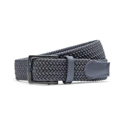 NIKE Men's Belt Waist Adjustable Woven Elastic Sports Golf Belt Casual Dark Gray 051 L