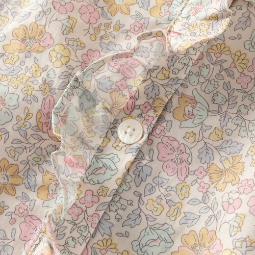 DAVE&BELLA girls' shirts pure cotton medium and large children's shirts 2026 spring new style children's tops little girls bottoming shirt purple pink ready stock 120 cm (recommended height 110-120cm)