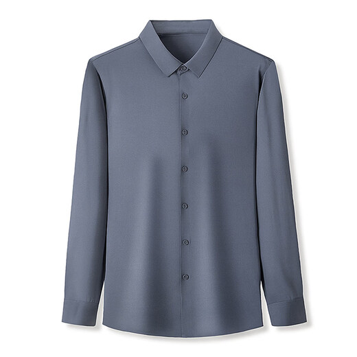 LiLang Shopping Mall's same men's mulberry silk long-sleeved shirt men's autumn and winter casual business mid-to-high-end velvet seamless lining black regular S 165/84A (suitable for weight 90-120 Jin Jin equals 0.5 kg)