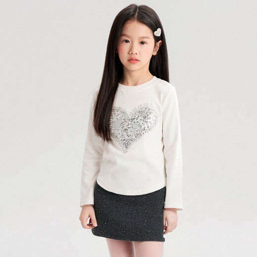 Princess Yuanyuan Children's Skirt 25 Autumn and Winter New Girls' Velvet Thickened Warm A-Line Skirt for Middle and Large Children Wear-Resistant Skin-Friendly Skirt Dark Gray 110