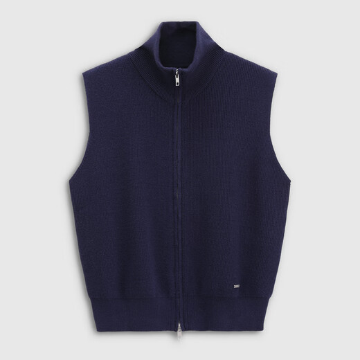 Gap Gap Women's 2026 Spring New Fashionable Loose High Collar Knitted Vest Simple Sleeveless Top 890100 Navy Blue XS (155/80A) Asian Size