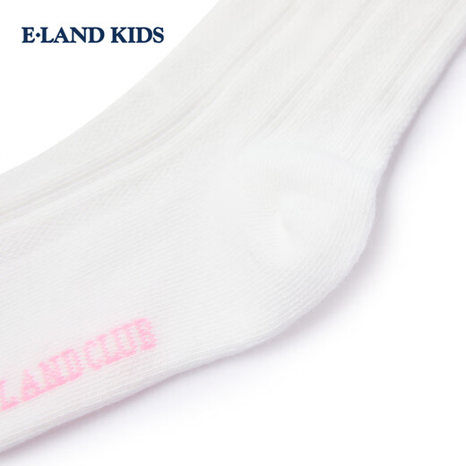 E LAND KIDS pedophile girls' socks 26 spring and summer new sweet lace princess socks mid-calf socks Ivory ivory/39 10-12 years old, foot length 18-20cm