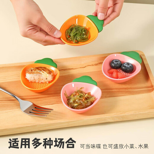 OEMG German ceramic grinding and dipping saucer, garlic and ginger paste, kitchen manual garlic beater, garlic press, garlic pounder, grinding and dipping saucer - 1 pink, underglaze color process, quick mud production