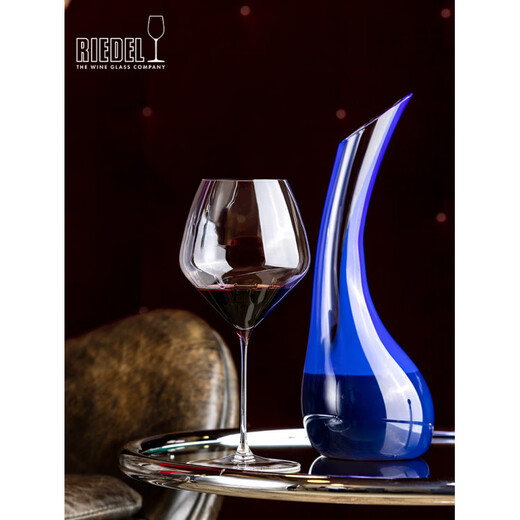 RIEDEL Housewarming Gift Small Trumpet Colored Handmade Decanter Crystal Wine Splitter Red Wine Glass High-Looking Small Trumpet Decanter (Yellow) + Brilliant Six-Color Cabernet Sauvignon Cup