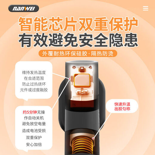 Jianyimao lithium electric hot melt glue gun wireless household handmade hot glue gun 21V rechargeable hot melt gun 7mm glue stick 3 points 6v lithium electric hot melt glue gun bare gun without glue stick