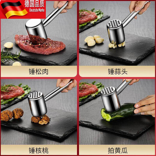Martillo de carne de pino de acero inoxidable Tuojin 316, herramienta de cocina, ablandador de carne para el hogar, martillo para carne, artefacto especial, martillo de carne de pino de acero 316