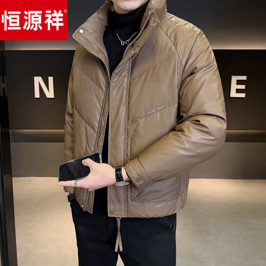 Hengyuanxiang Down Jacket Winter Thickened 2026 New Short Fashionable High-Level Casual Jacket Black XL