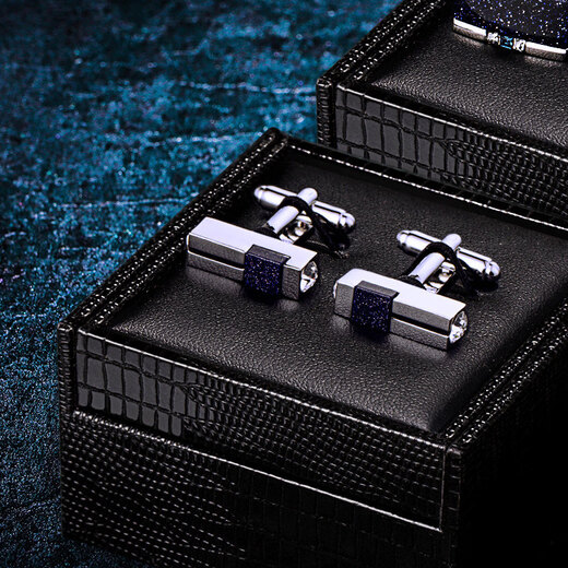 Cufflinks (KFLK) French shirt cufflinks men's light luxury custom shirt crystal cuff buttons starry sky stone sleeve nails Cufflinks K284